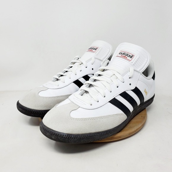 Adidas Samba OG Shoes Mens 12 White Black Soccer Low Turf Indoor Sneaker - Picture 2 of 14